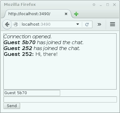 Example Chat Window